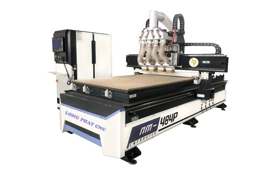 Máy CNC Router được gắn trên bàn tĩnh và có xu hướng có dung tích làm việc to