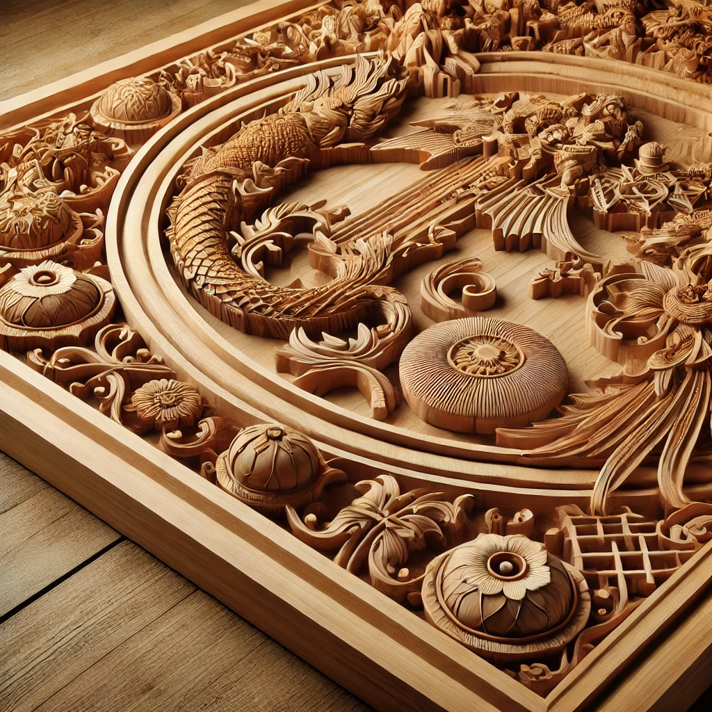 Điêu Khắc Gỗ Với Máy CNC Router