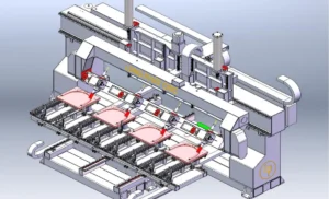 Máy CNC 5 Trục + 4 Bàn Làm Việc LF54SM - Gia Công Tựa Ghế