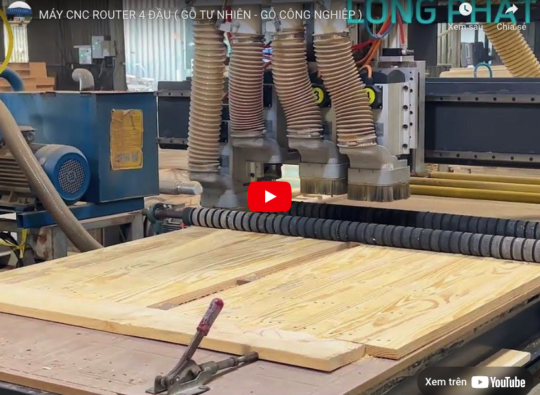 Video: Máy CNC Router 4 Đầu