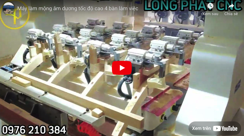 Video: Máy Làm Mộng Âm Dương Tốc Độ Cao 4 Bàn Làm Việc